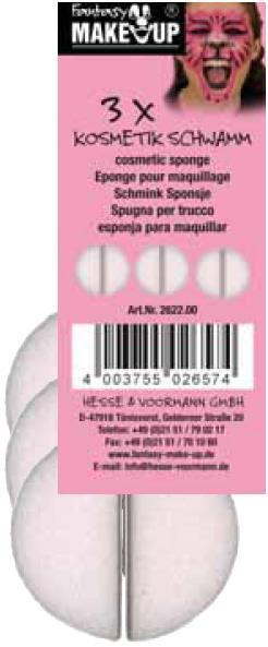 Gobice za nanos barv za obraz in telo, set 6