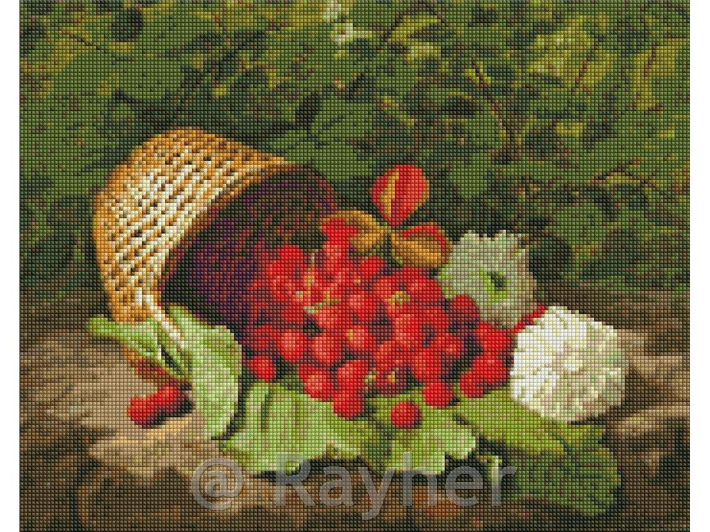 Diamantni mozaik, Basket with strawberries