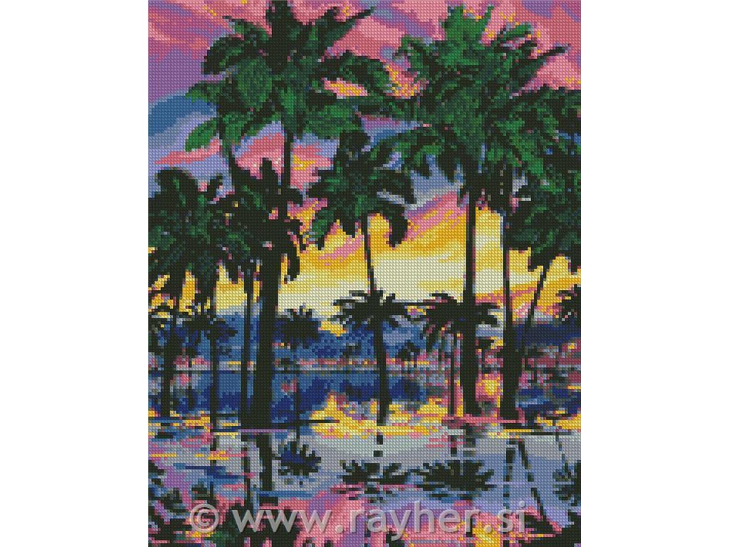 Diamantni mozaik, Paradise vacation, 40x50 cm