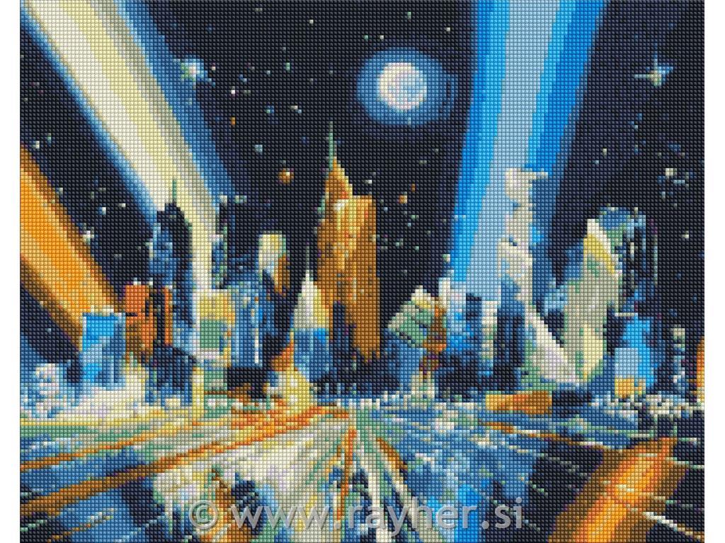 Diamantni mozaik, Rays of the metropolis, 40x50 cm