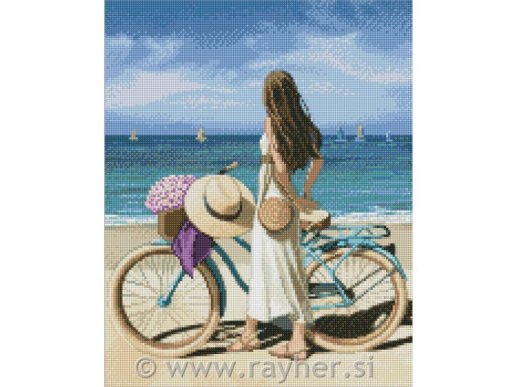 Diamantni mozaik, Sea coast, 40x50 cm