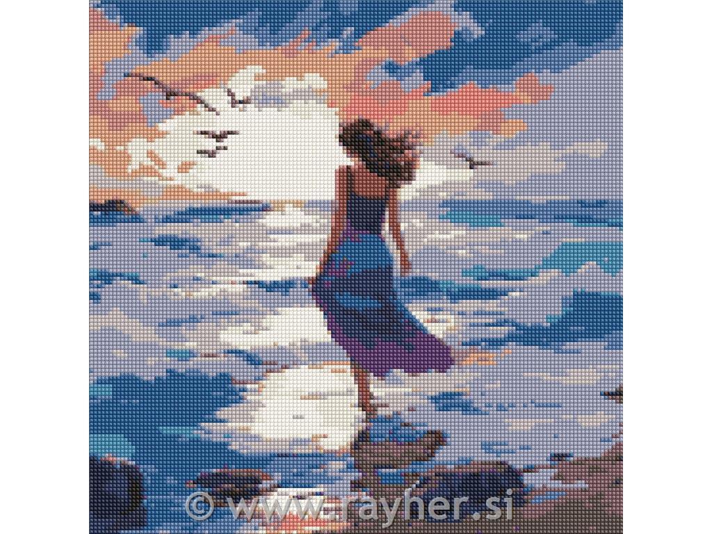 Diamantni mozaik, A beautiful element, 40x40 cm