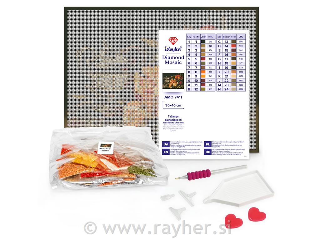 Diamantni mozaik, Romance of the senses, 30x40 cm