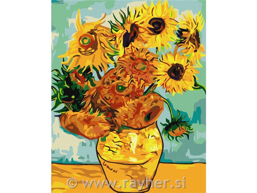Painting by Numbers, Sunflowers Van Gogh, 40x50 cm