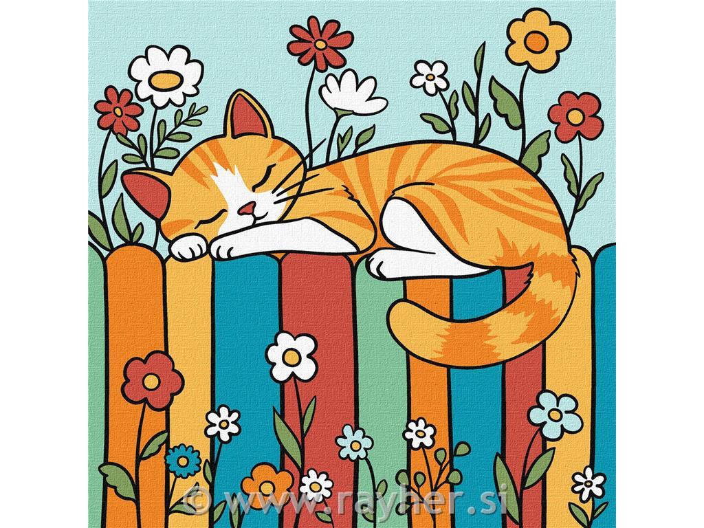 Painting by Numbers Kids, Cat on the fen