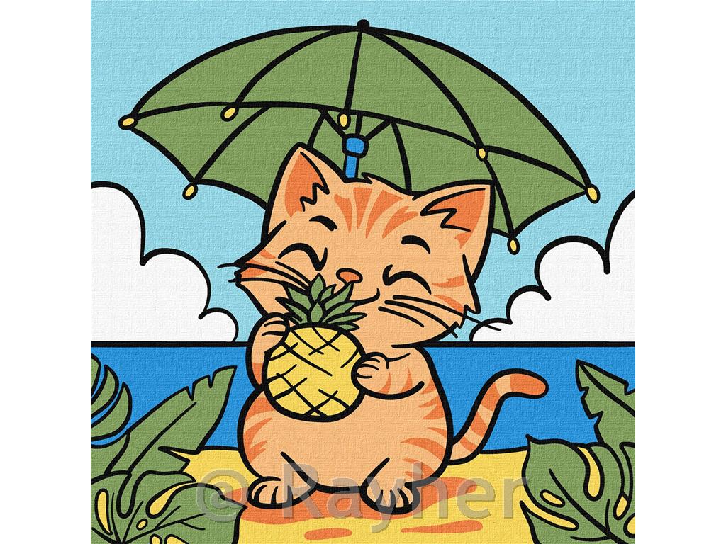 Slikanje po številkah, Kitty and pineapple