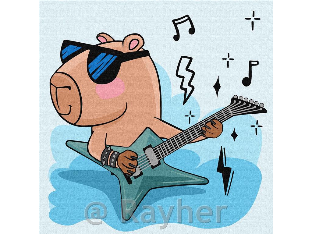 Slikanje po številkah, Capybara rock star
