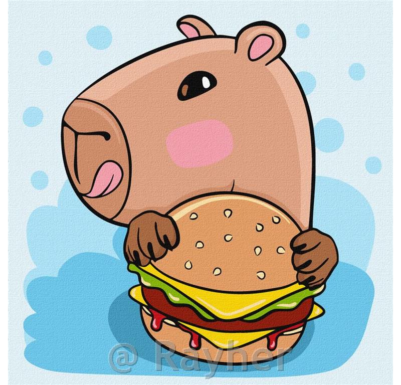 Slikanje po številkah, Capybara and burger