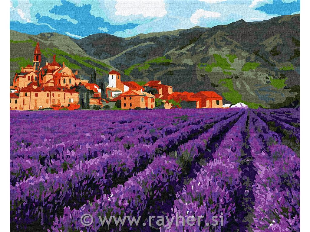 Slikanje po številkah, Mountain lavender, 40x50 cm