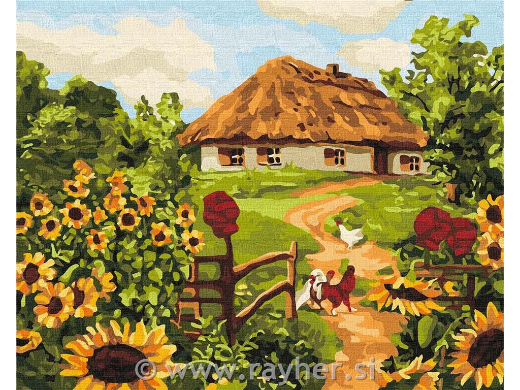 Painting by Numbers, A Ukrainian house, 40x50 cm