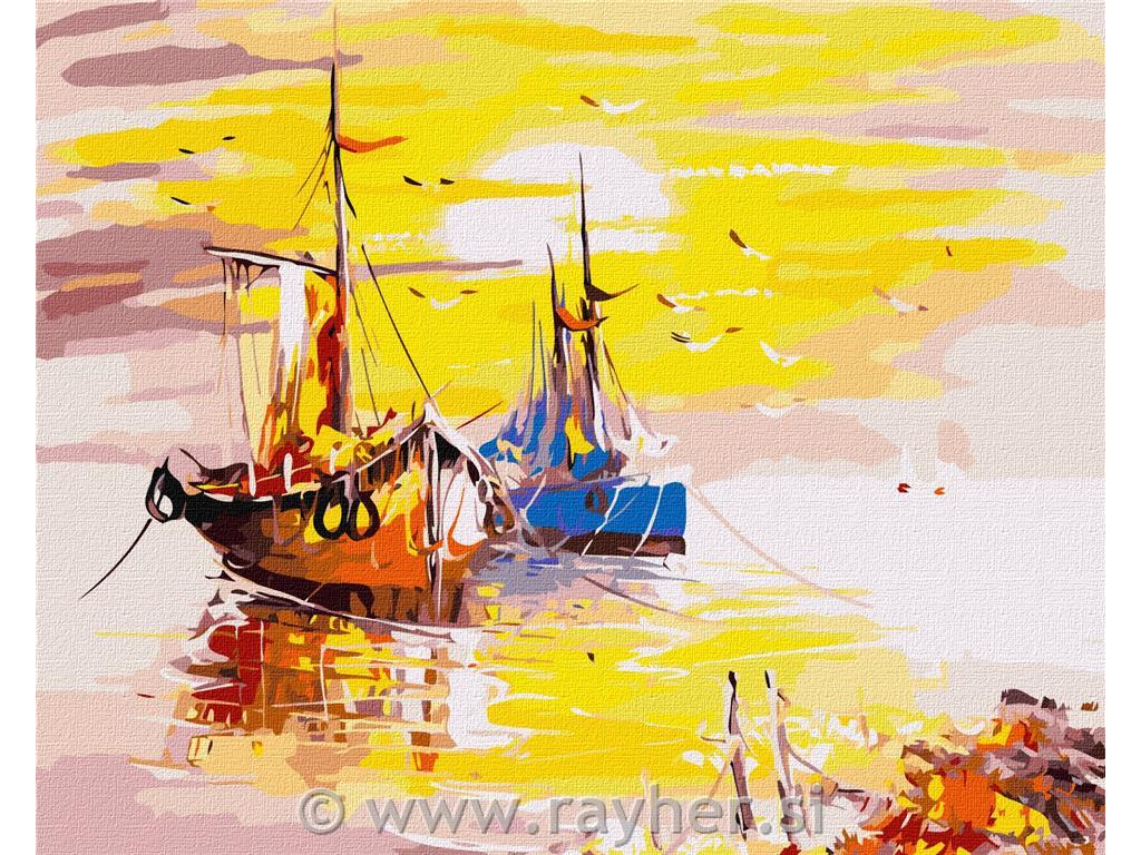 Slikanje po številkah, A journey at dawn, 40x50 cm