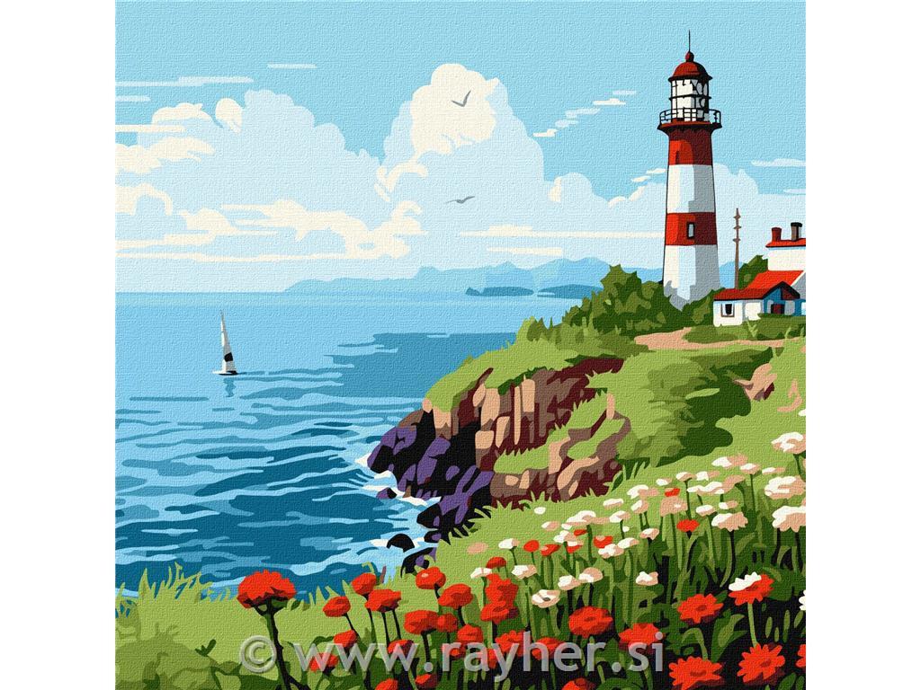 Painting by Numbers, A lighthouse30x30cm
