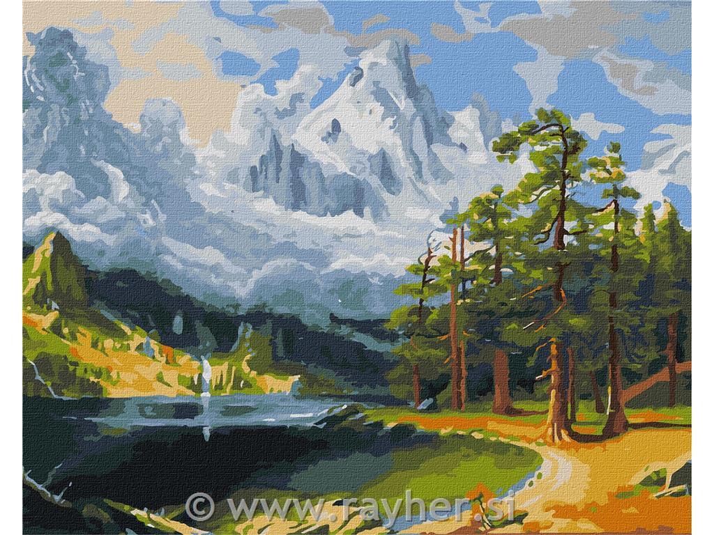 Slikanje po številkah, Winter breathing, 40x50 cm