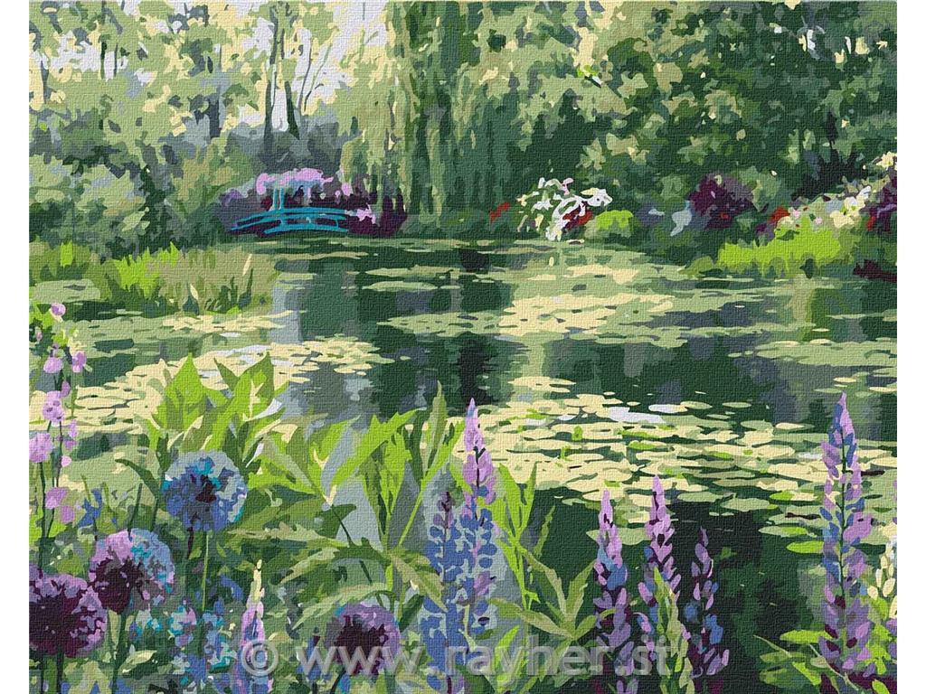 Painting by Numbers, Monet's garden in G, 40x50 cm