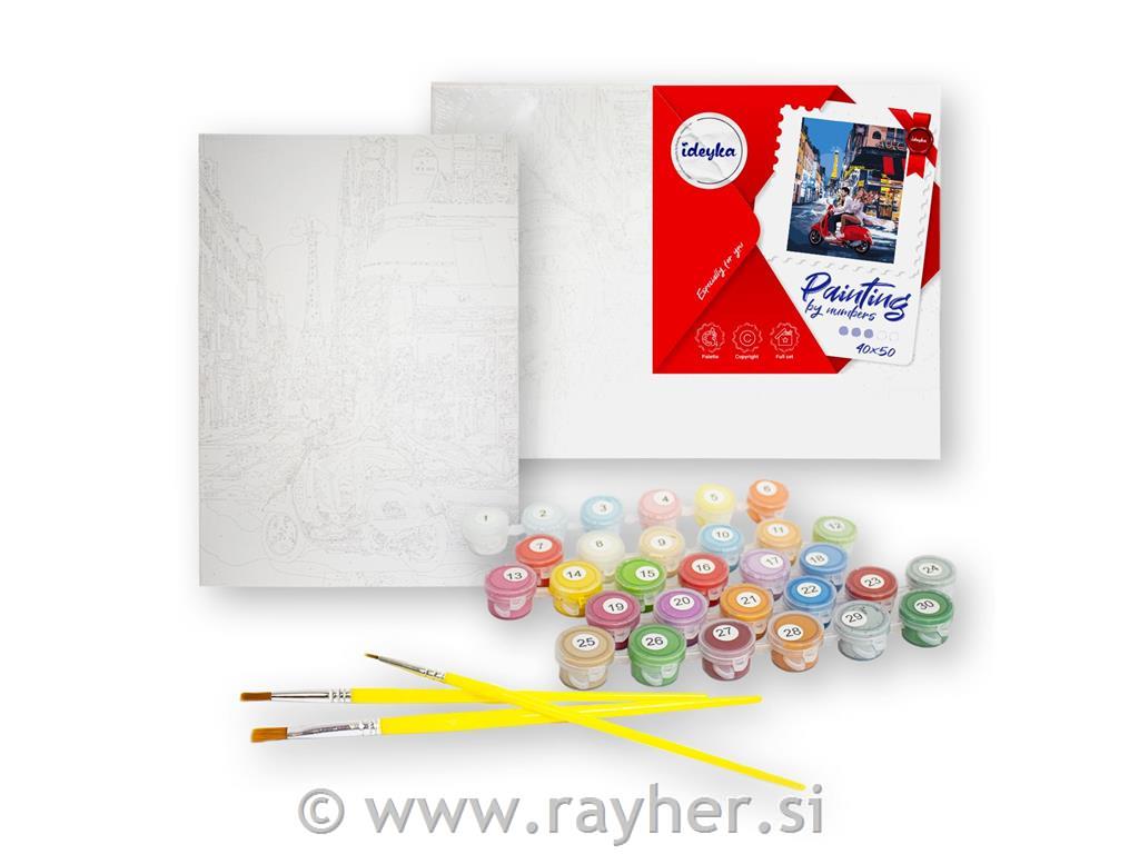 Painting by Numbers, Monet's garden in G, 40x50 cm