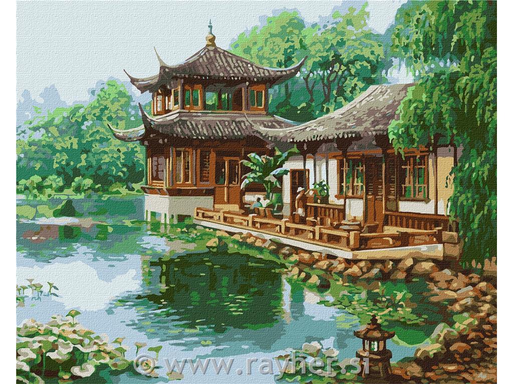 Painting by Numbers, Chinese house, 40x50 cm
