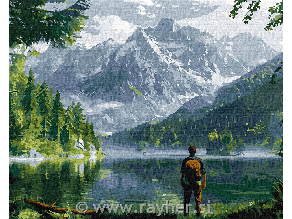 Slikanje po številkah, Mountain landscape, 40x50 cm