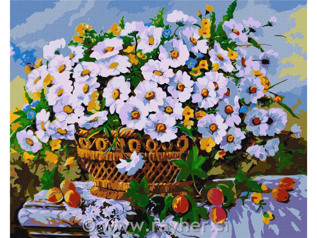 Slikanje po številkah, Summer flowers, 40x50 cm