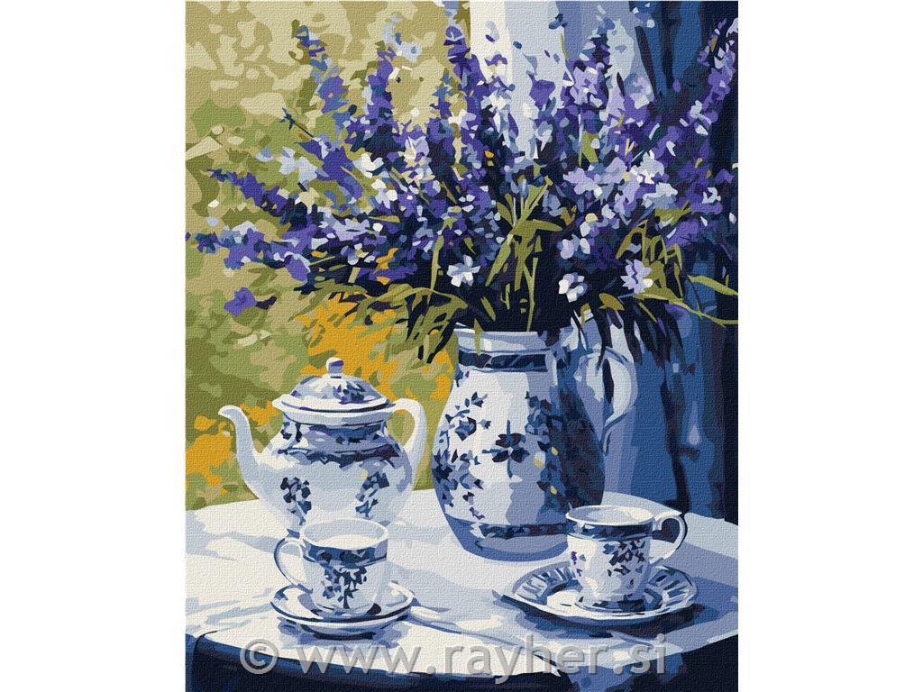 Slikanje po številkah, Lavender tea party, 40x50 cm