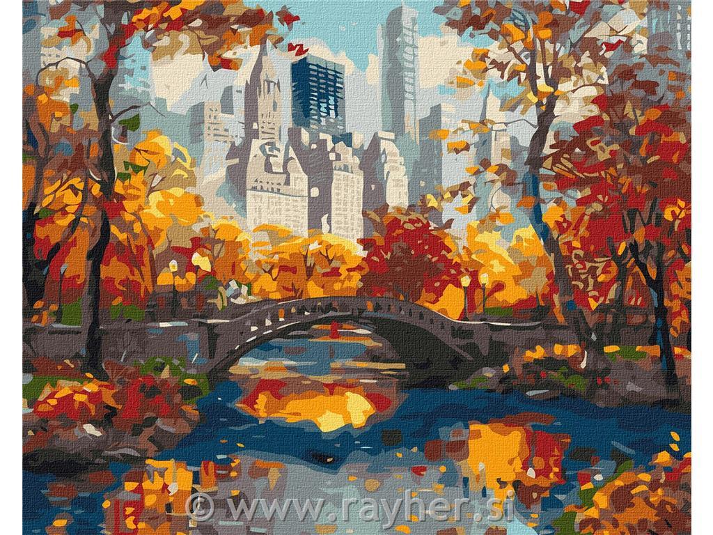 Slikanje po številkah, Golden park, 40x50 cm