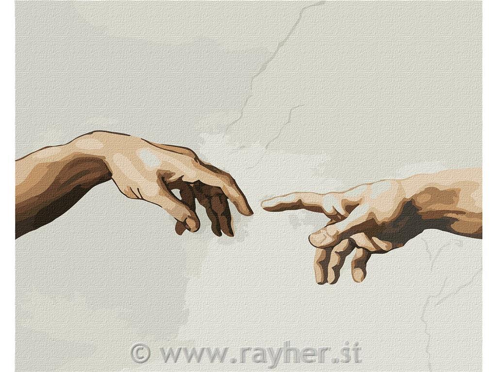 Slikanje po številkah, Creation of Adam, 40x50 cm