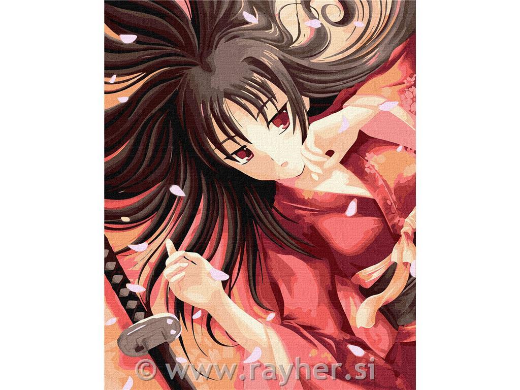 Slikanje po številkah, The mysterious geisha, 40x50 cm