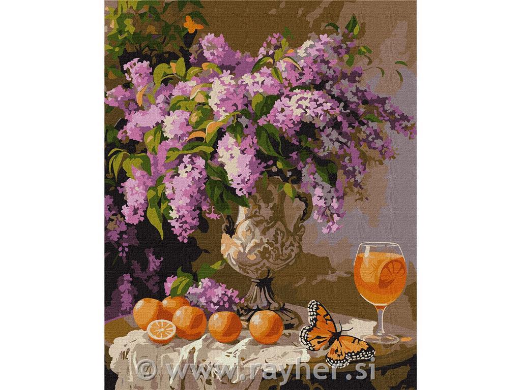 Painting by Numbers, Lilac aroma, 40x50 cm