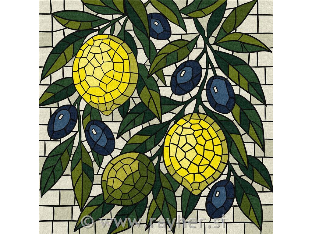 Painting by Numbers, Lemons30x30cm