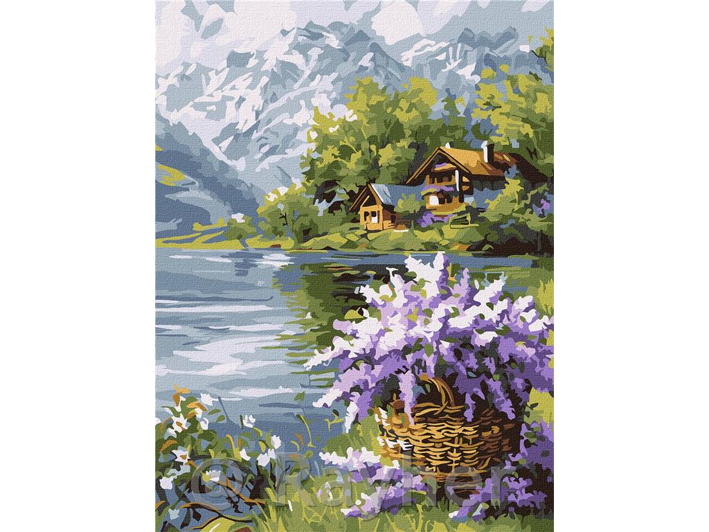 Slikanje po številkah, Lilac basket