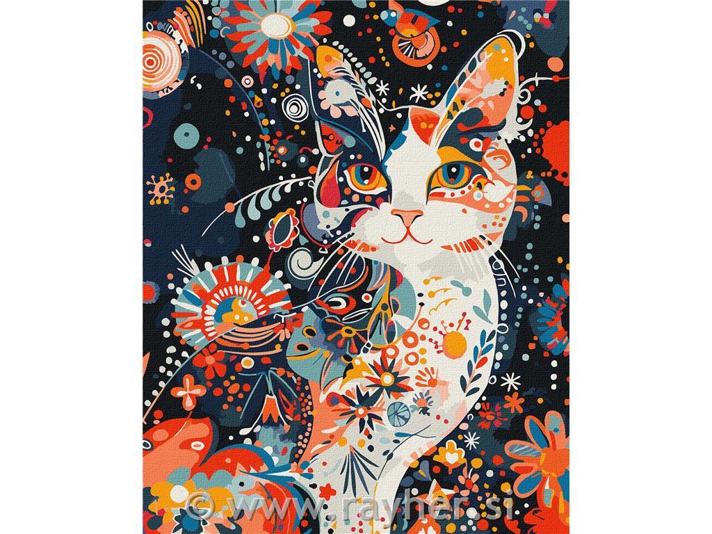 Slikanje po številkah, Gracious Kitty, 40x50 cm