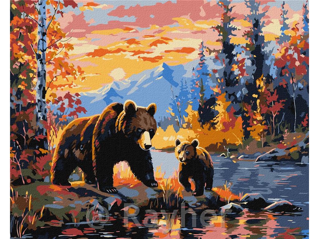 Slikanje po številkah, A bear family