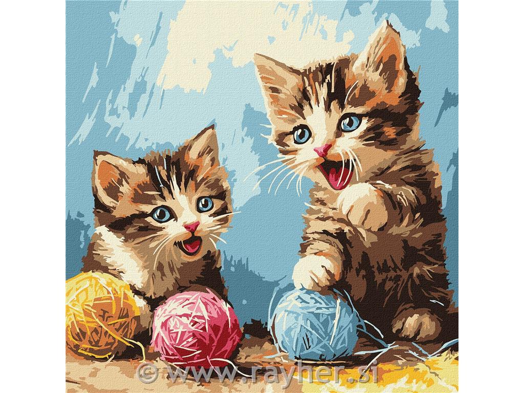 Painting by Numbers, Knitting balls30x30cm
