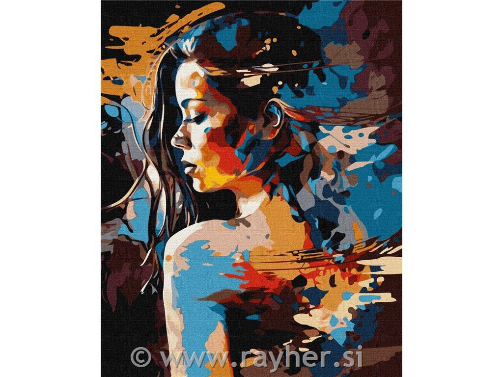 Painting by Numbers, The Mystery Girl, 40x50 cm