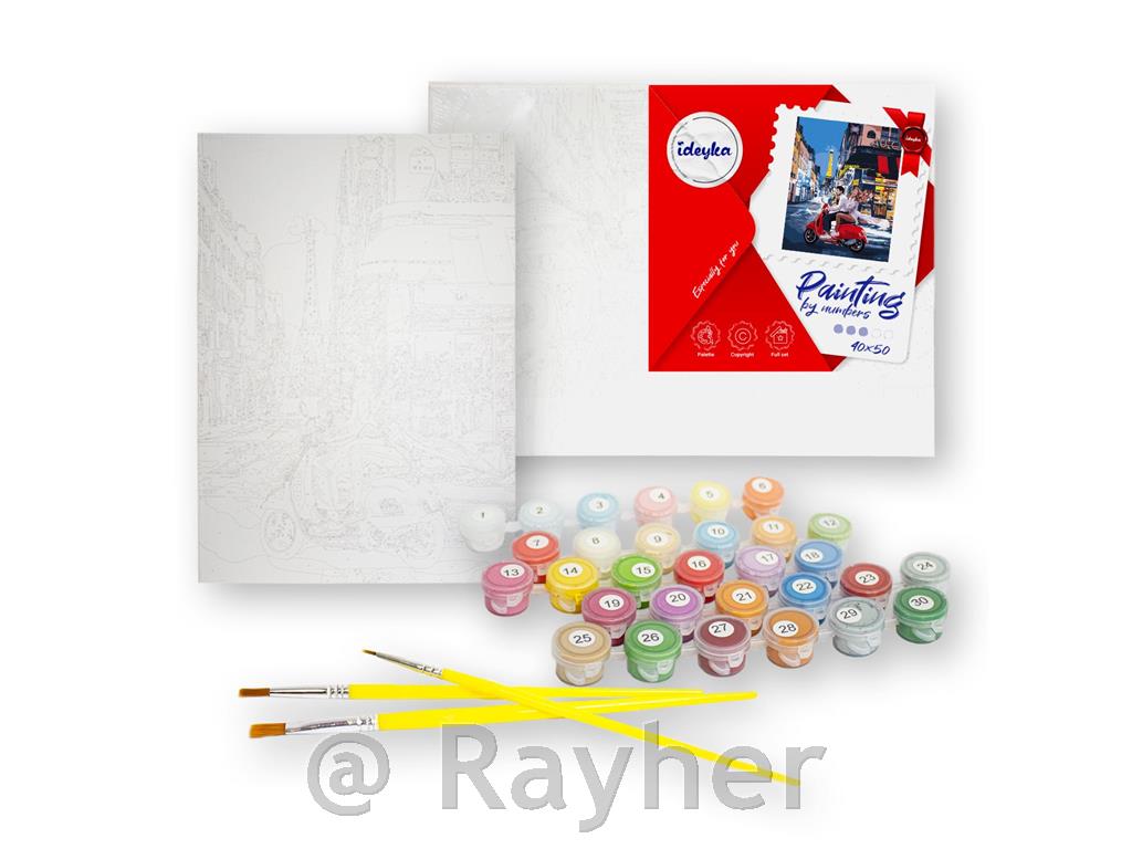 Painting by Numbers, Winter warmth, 40x50 cm