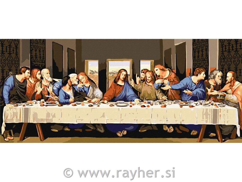 Slikanje po številkah, The Last Supper, Leonardo da Vinci, 70x30cm