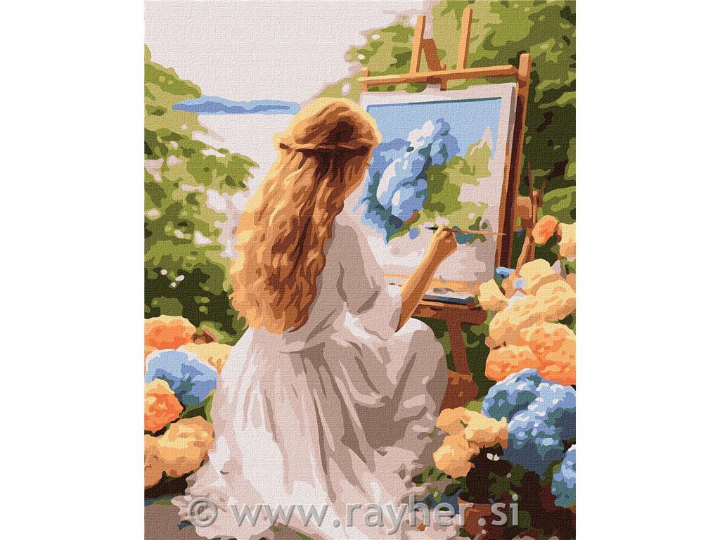Slikanje po številkah, The artist, 40x50 cm