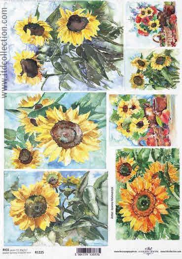 Decoupage paper - Sunflower