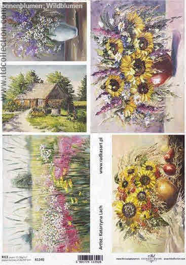 Decoupage paper - Sunflower