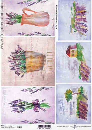 Decoupage paper - Lavender