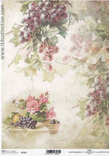 Decoupage paper - Grapes