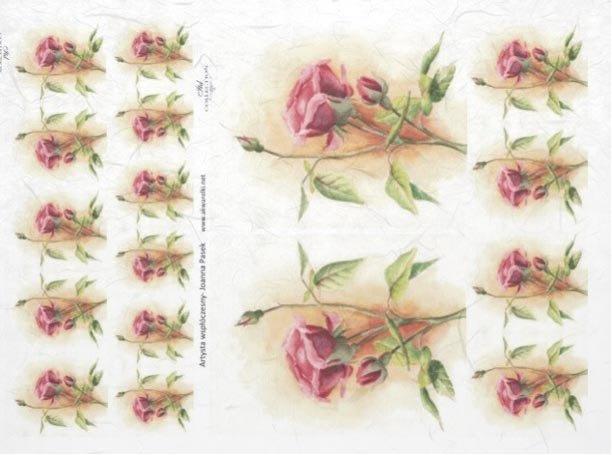 DECOUPAGE PAPIR RIŽEV A4, VRTNICA&DVA PO