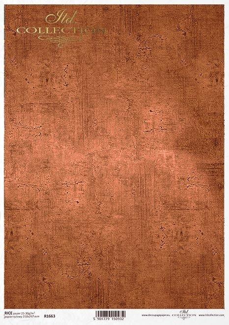 DECOUPAGE PAPIR RIŽEV A4, OZADJE, BRON