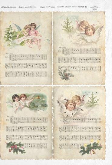 DECOUPAGE PAPIR RIŽEV A4, ANGELI&NOTE