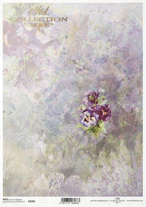 Decoupage papir, rižev A4, Mečehe