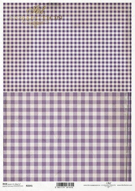 Decoupage papir, rižev A4, Sivka kocka