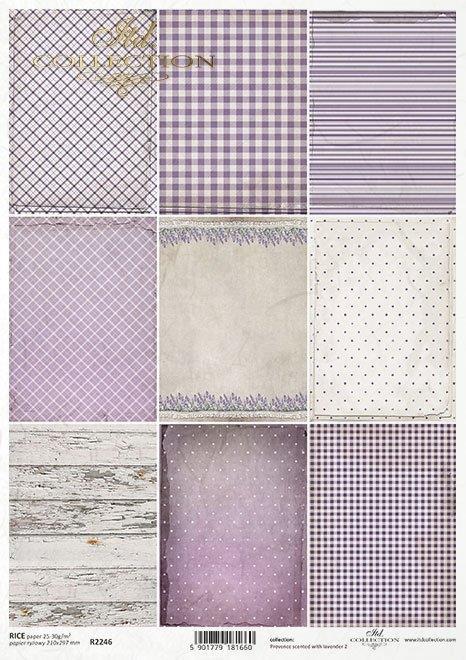 Decoupage papir, rižev A4, Sivka podlage