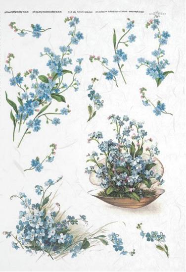 DECOUPAGE PAPIR RIŽEV A4, SPOMINČICE