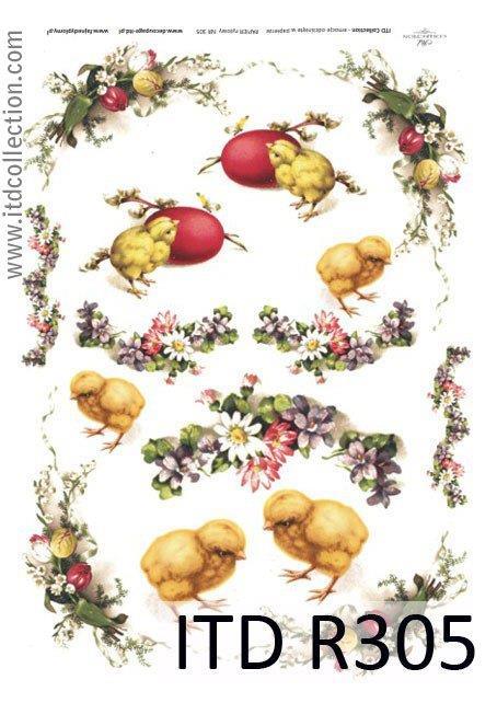 DECOUPAGE PAPIR RIŽEV A4, VELIKA NOČ 14