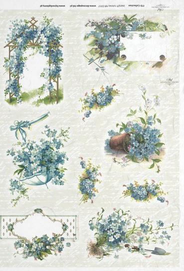 DECOUPAGE PAPIR RIŽEV A4,SPOMINČICE DEKO