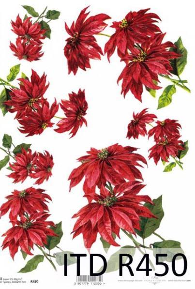 DECOUPAGE PAPIR RIŽEV A4,BOŽIČNA ZVEZDA